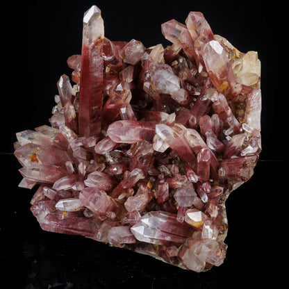 Red Phantom Quartz Cluster Natural Mineral Specimen USA # B 7053