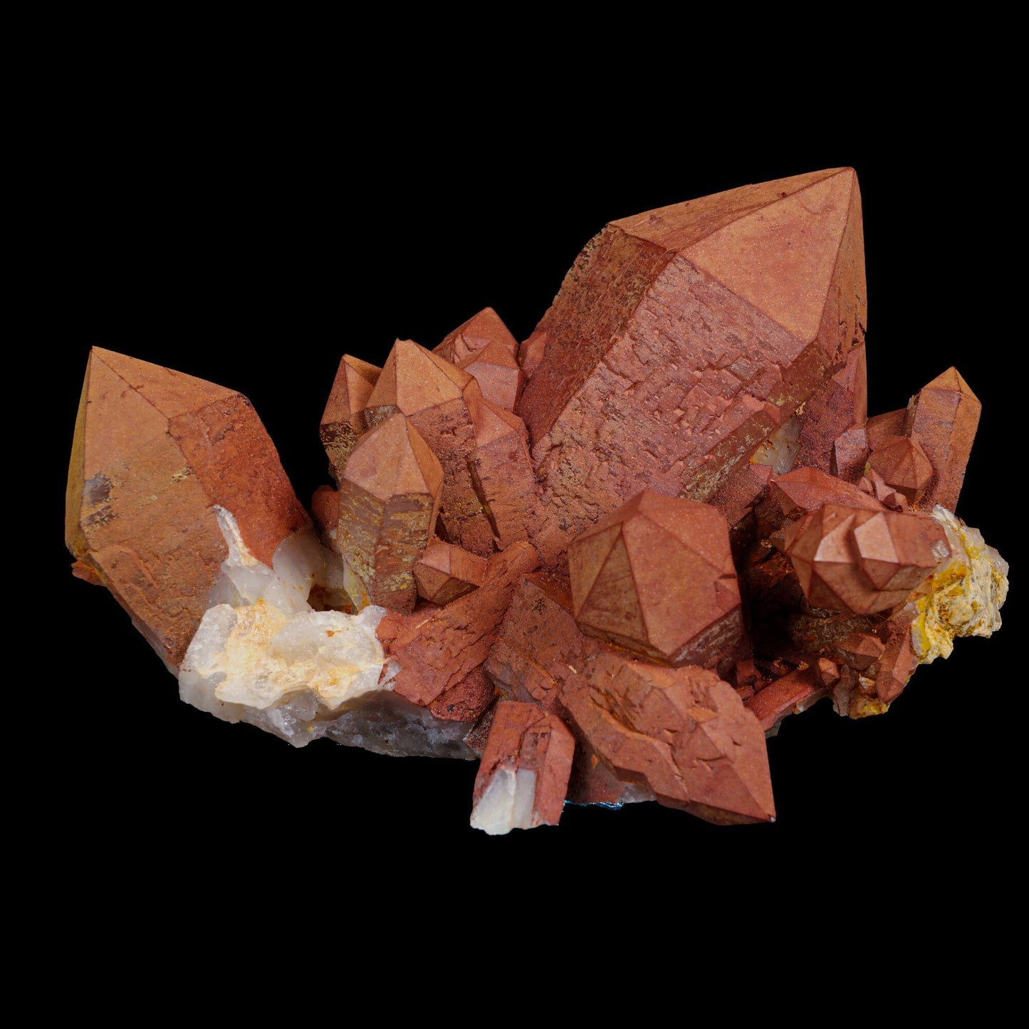 Red Quartz cluster Natural Mineral Specimen # B 6978