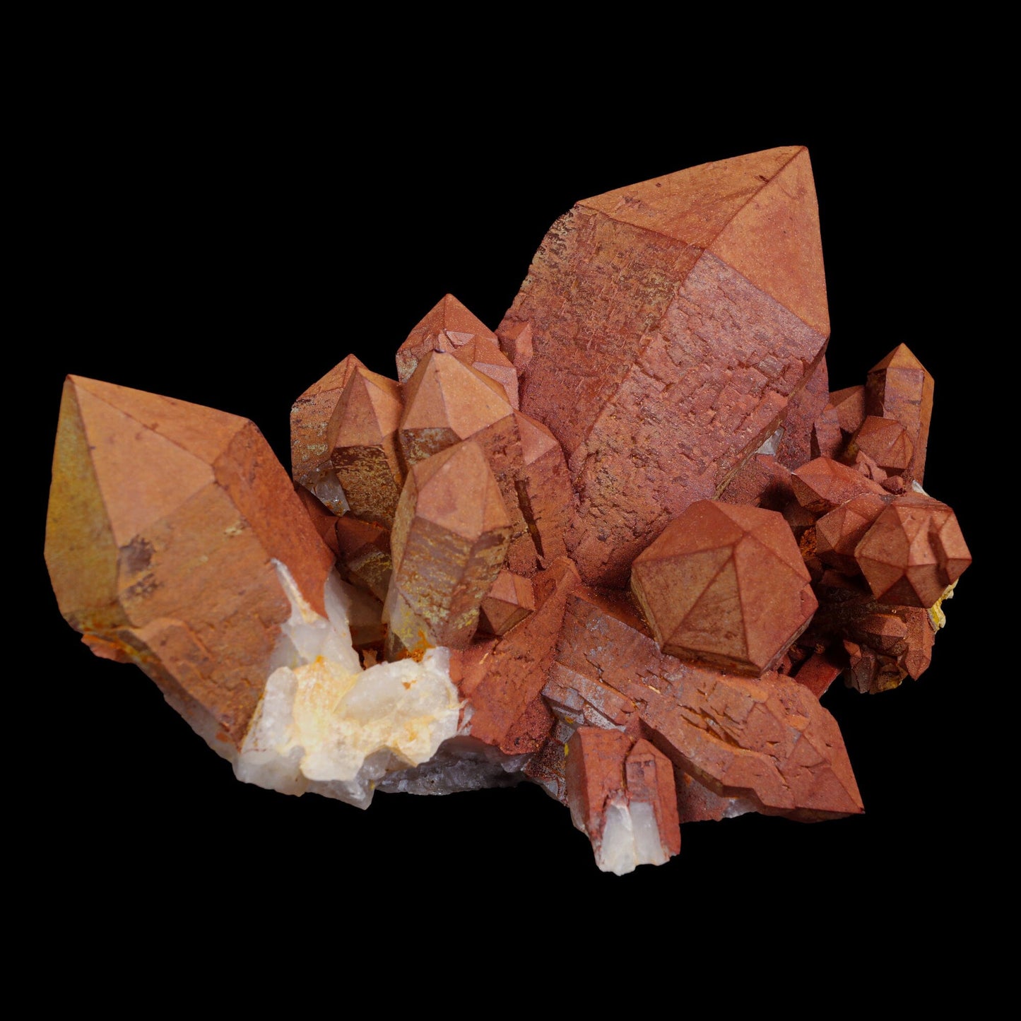 Red Quartz cluster Natural Mineral Specimen # B 6978