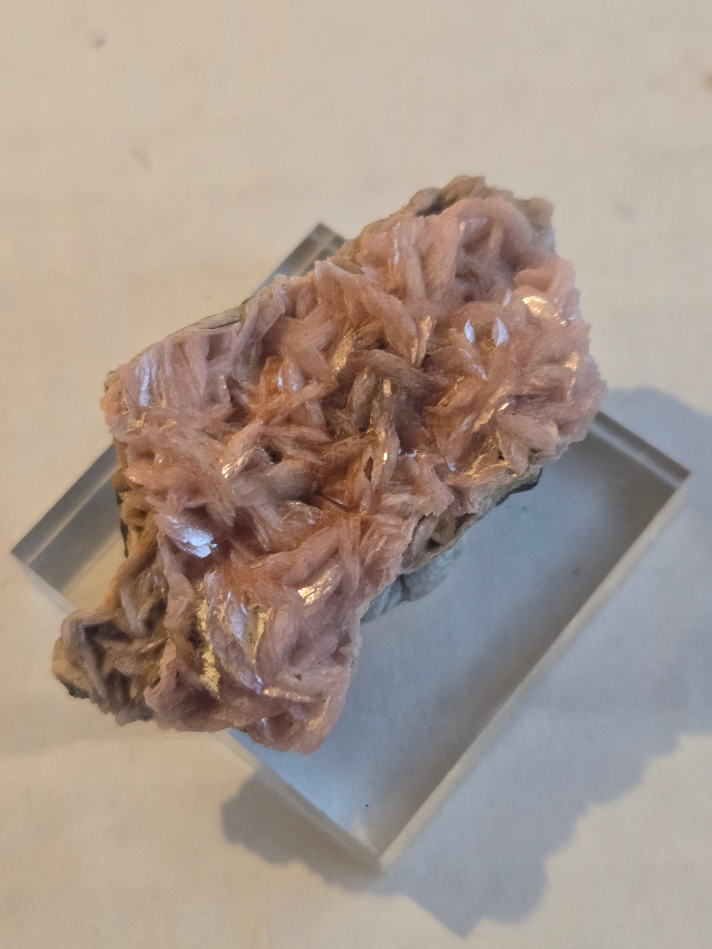 Rhodochrosite – 1" Pink Crystal Specimen from Eagle Mine Colorado