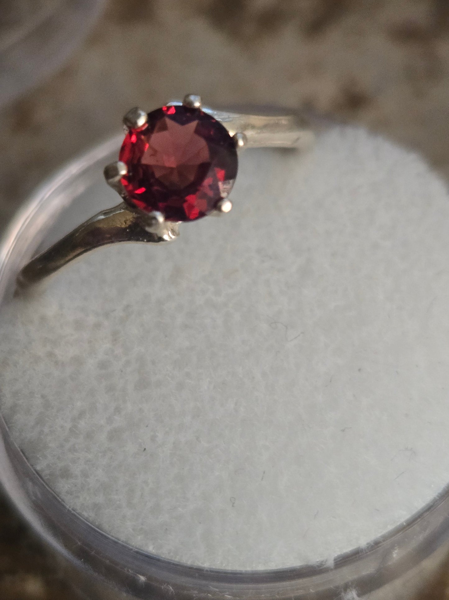 Rhodolite garnet Swirl Ring