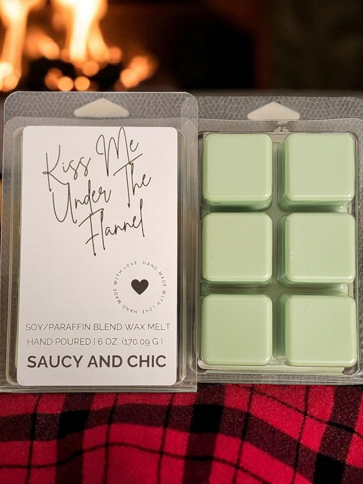 Kiss Me Under the Flannel Wax Melt | Cozy Woodsy Masculine Home Fragrance