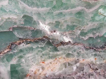 Carved Fluorite Bowl – Natural Green & Purple Crystal Display – 14.5" Decorative Stone Centerpiece