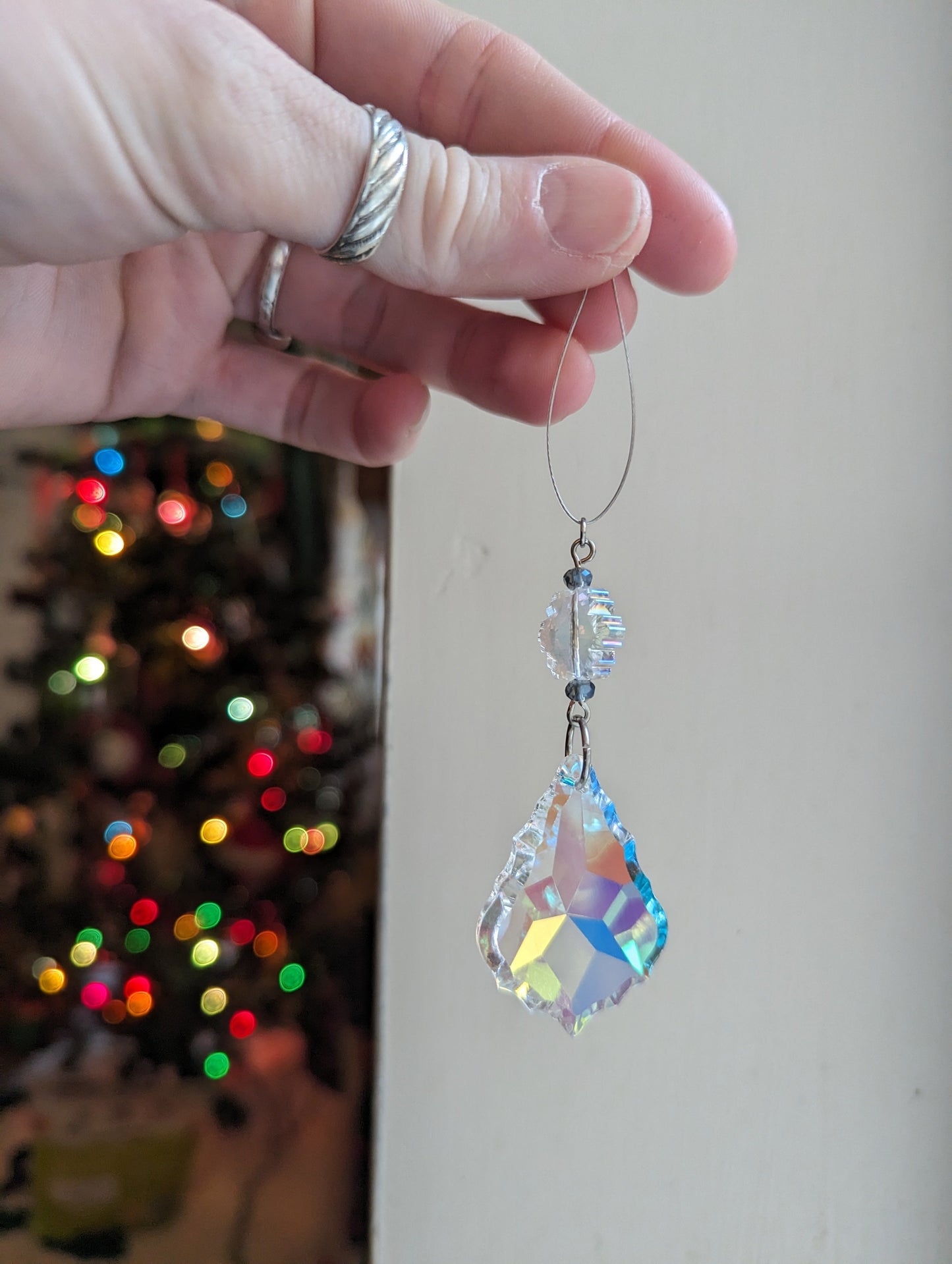 Snowflake Crystal Ornament Suncatcher