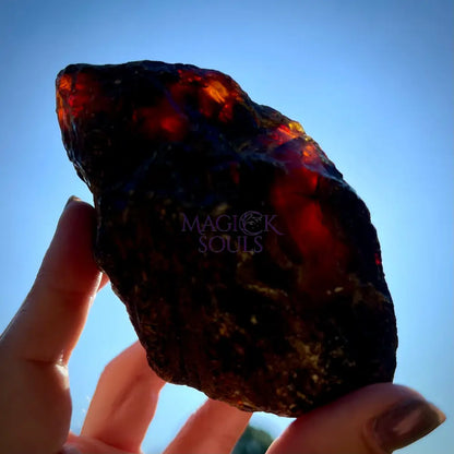 Rough Blue Sumatran Amber
