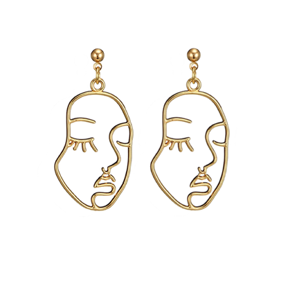 Picasso Face Earrings