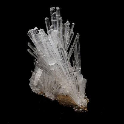 Scolecite Intergrown Sprays on Stilbite Natural Mineral Specimen  # B 5207