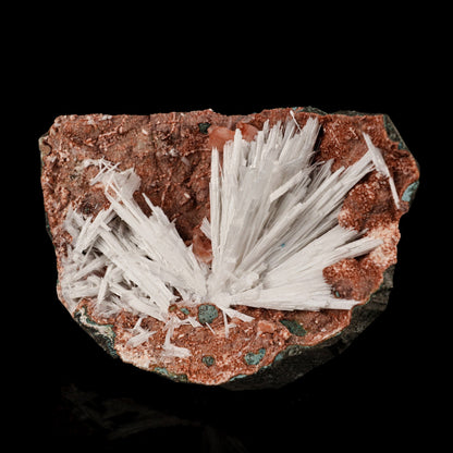 Scolecite Sprays Inside Heulandite Geode Natural Mineral Specimen # B 5813.