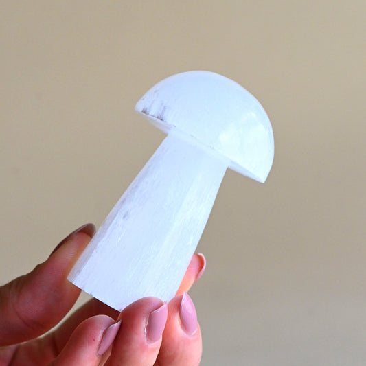 XL Selenite Mushroom – Cleansing & Energy Clearing Crystal Carving