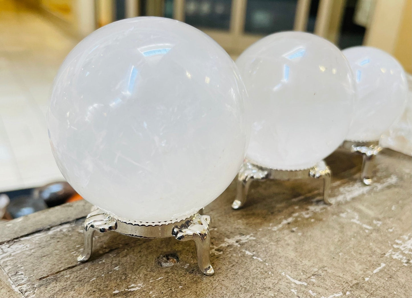 Selenite Crystal Ball – Energy Cleansing & Spiritual Healing Tool