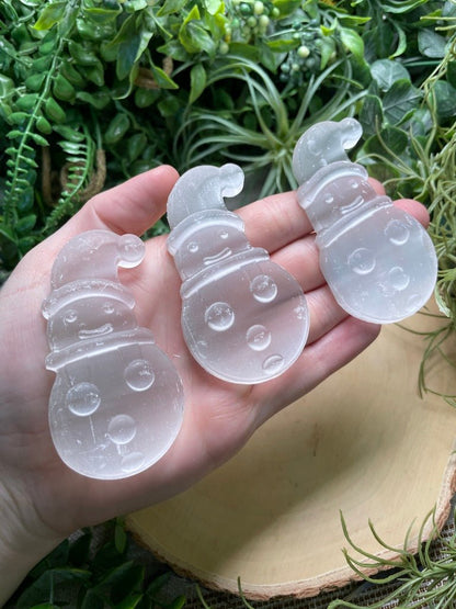 Selenite Snowman