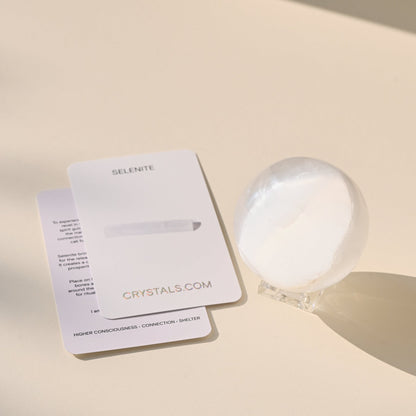 LG Selenite Sphere – Harmony & Energy Cleansing Crystal