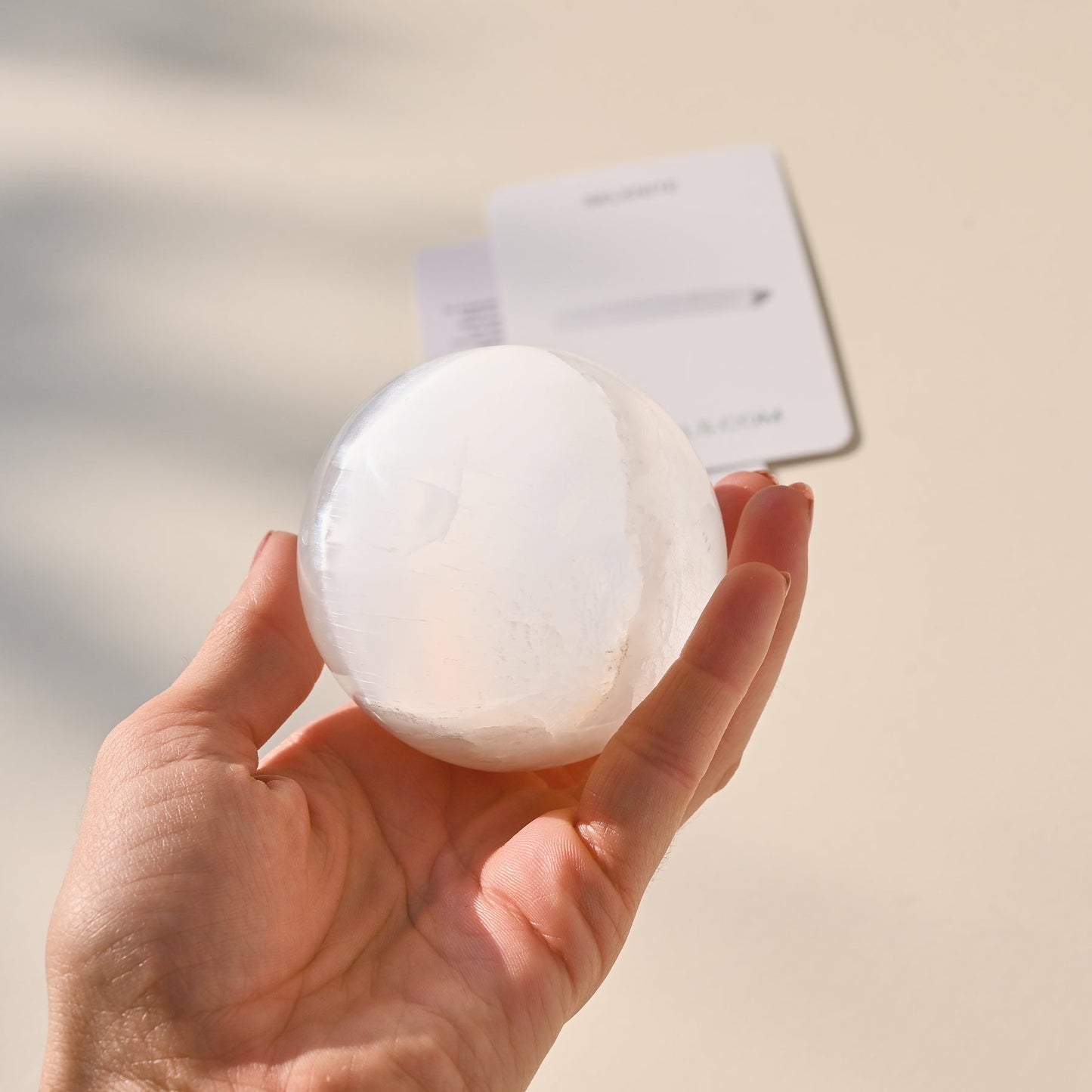 LG Selenite Sphere – Harmony & Energy Cleansing Crystal