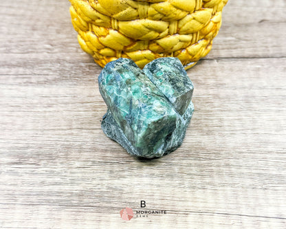 Semi-Polished Beryl Emerald in Feldspar and Biotite – Unique Mineral Specimen