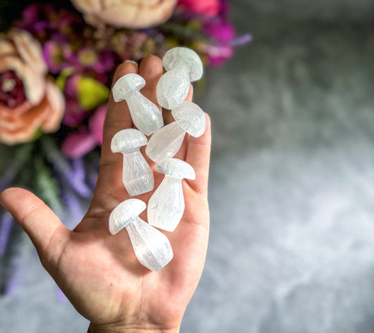 1 3/4" Selenite Mushroom