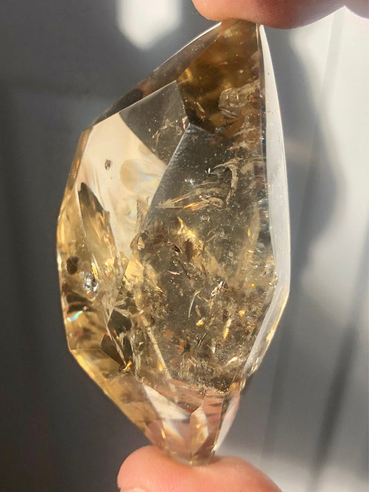 Smoky Quartz Freeform – 3” Small Cut with Rainbows
