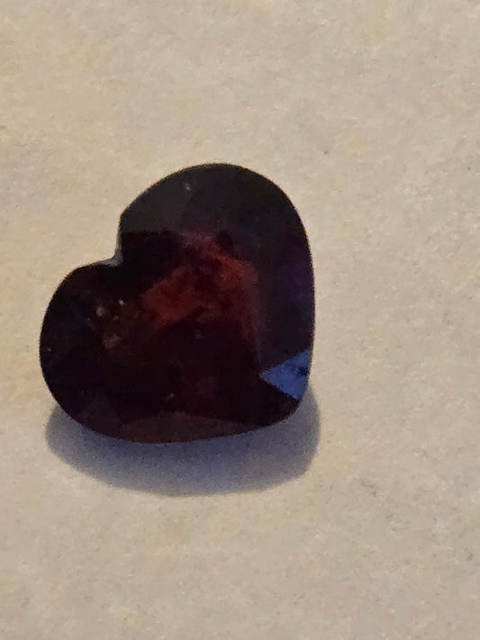 Spessartine garnet heart facet