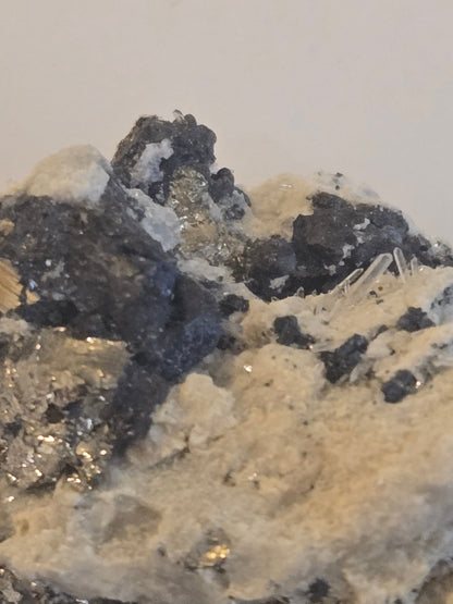 Sphalerite pyrite fluorite quartz specimen