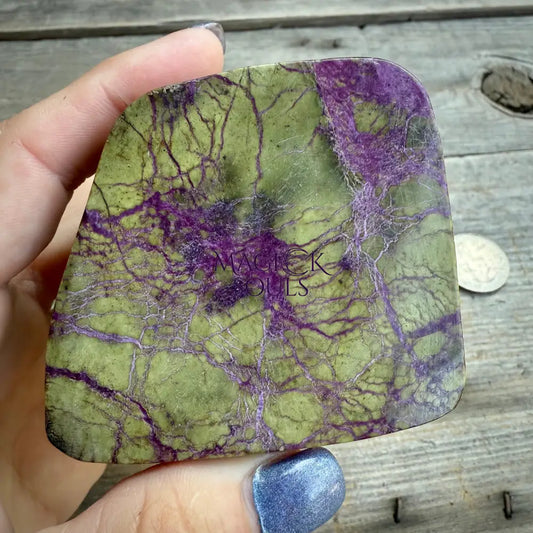 Stichtite with Serpentine Atlantisite Freeform – Barberton, South Africa (14 oz)