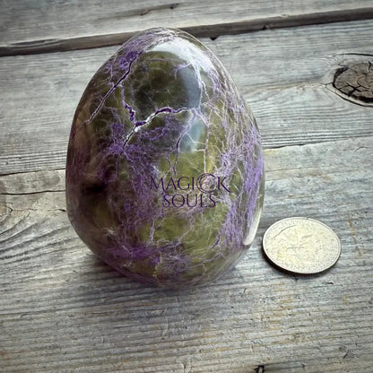 Stichtite with Serpentine Atlantisite Freeform – Barberton, South Africa