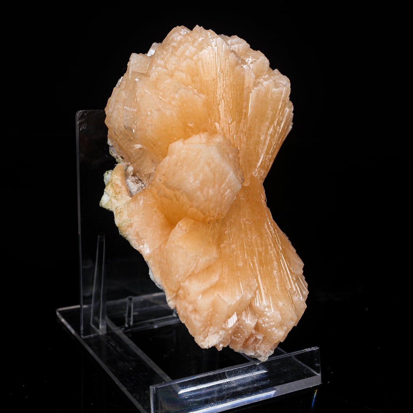 Stilbite Bow Natural Mineral Specimen # B 7004
