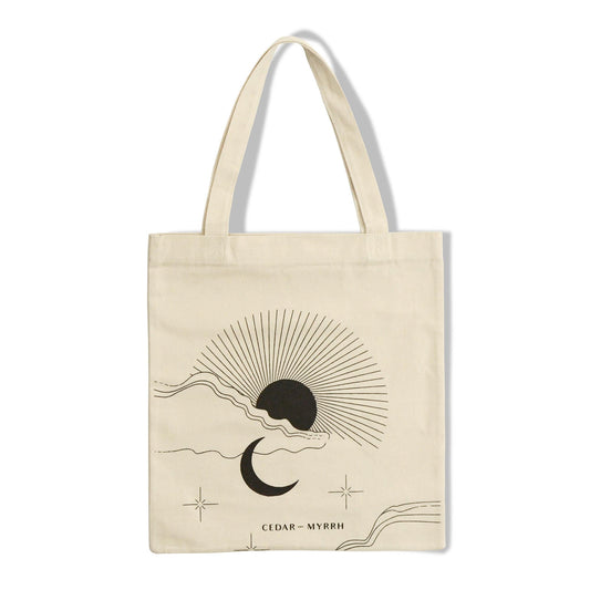 Sun & Moon Canvas Tote Bag