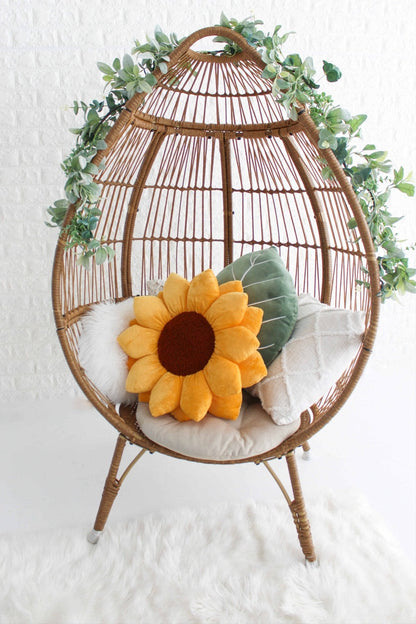 Sunflower Pillow - Golden Yellow
