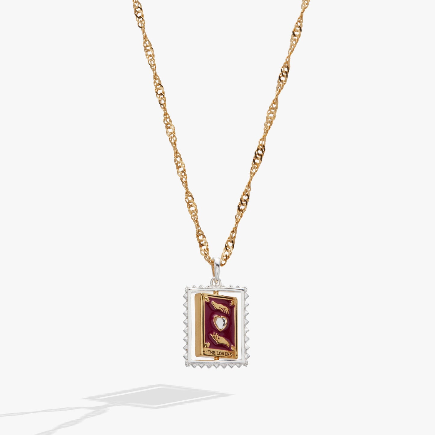 Tarot Card Reversible Spinner Pendant Necklace