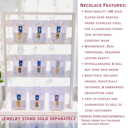 Tarot Card Necklaces - 18K Gold Plated, Waterproof