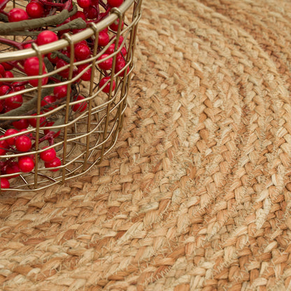 Boho Circle Rug – Round Bohemian Area Rug for Living Room or Bedroom