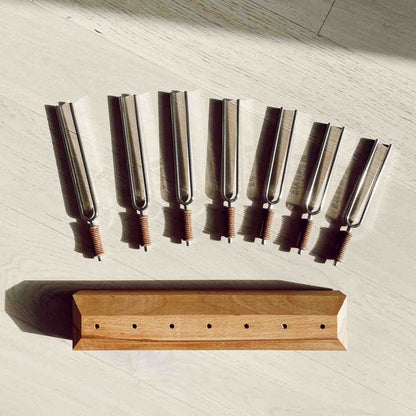 7 Chakra Healing Tuning Fork Set – Sound Therapy & Energy Alignment