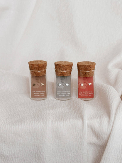 Flat Back Teeny Tiny Monstera Deliciosa Plant Studs