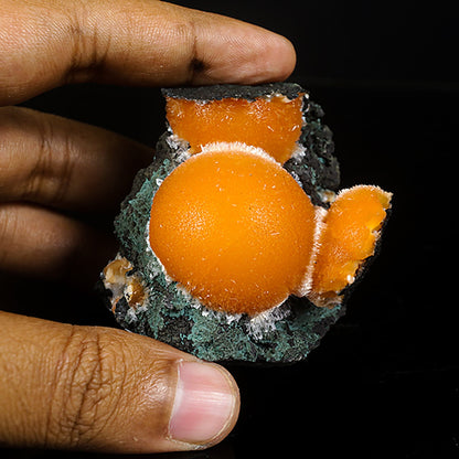 Thomsonite Orange Rare Find Natural Mineral Specimen # B 7041