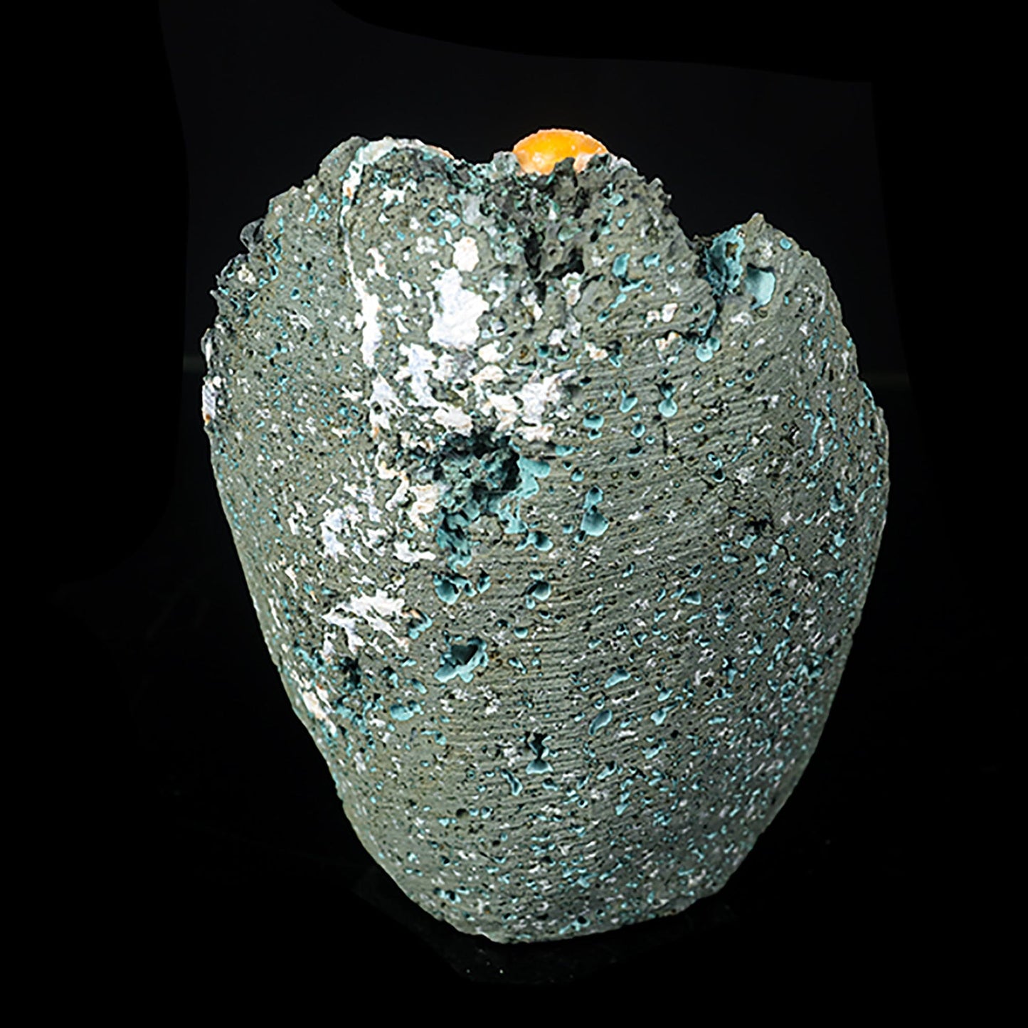 Thomsonite Orange Rare Find Natural Mineral Specimen # B 7043