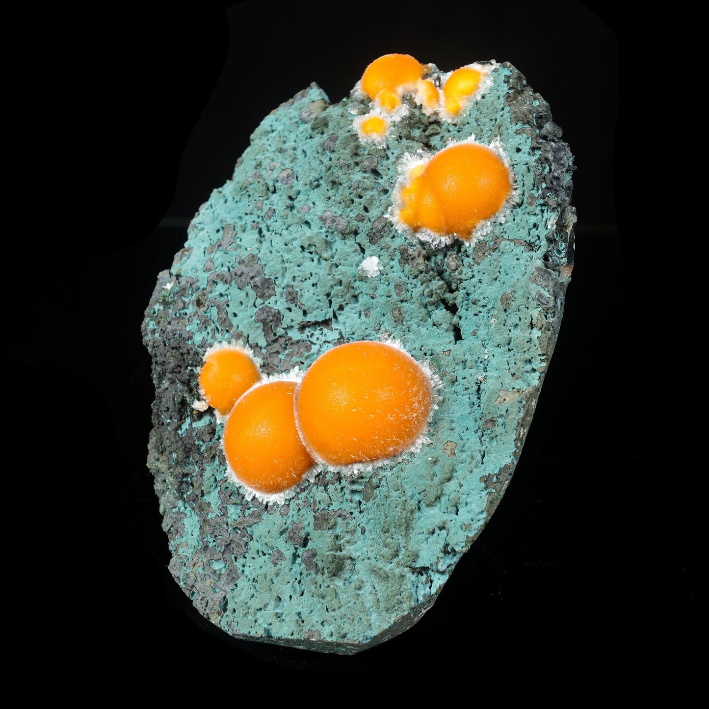 Thomsonite Orange Rare Find Natural Mineral Specimen # B 7043