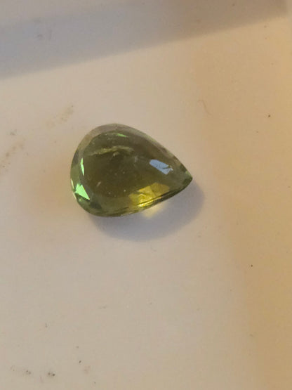 Tourmaline pear facet