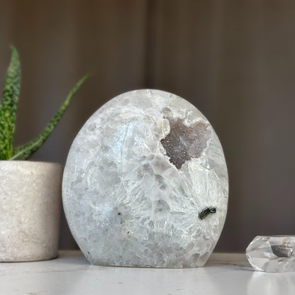 Stunning Amethyst Geode Cave Set (8 lbs) – High Quality Amethyst Crystal Egg for Home Décor & Healing