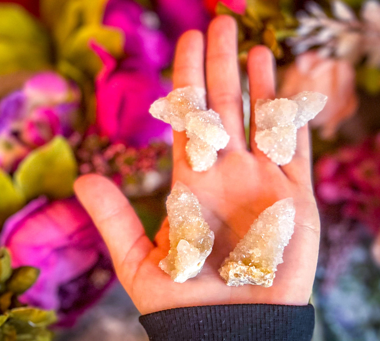 Spirit Quartz Points, Cactus Quartz Clusters, You Choose Size