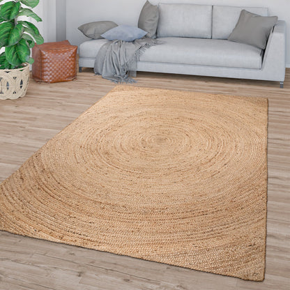 Jute Rug  - geometric circles