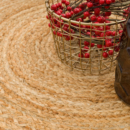 Boho Circle Rug – Round Bohemian Area Rug for Living Room or Bedroom