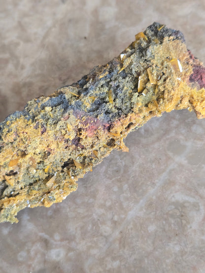 Wulfenite with mimetite