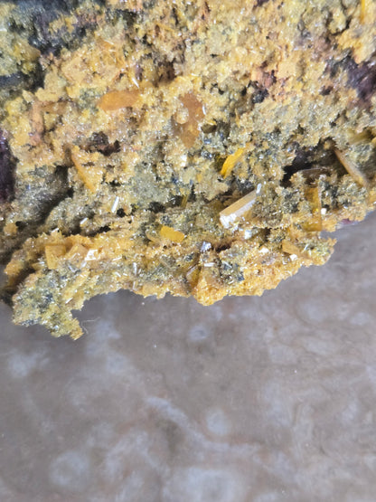 Wulfenite with mimetite