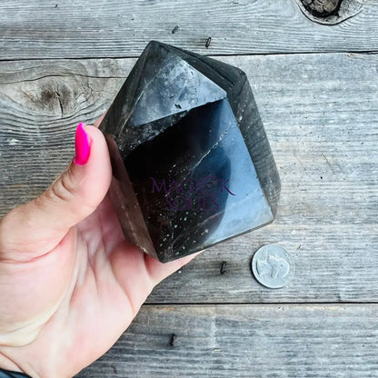 XL Smoky Quartz Crystal Tower – Polished Natural Point