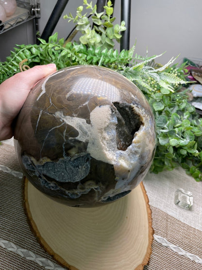 XXXL Volcano Agate Sphere